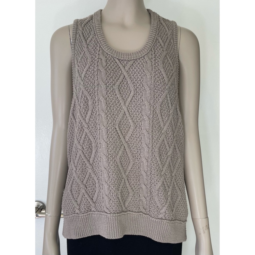 Love Stitch Grey Knit Sweater Vest